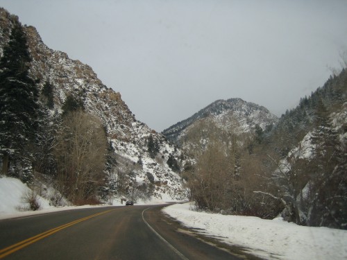 The road to the ski resorts.